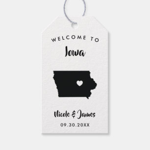 Iowa Wedding Welcome Bag Tags für Hotelgäste Geschenkanhänger