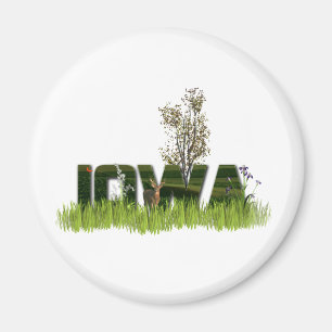 Iowa-wild lebende Tiere Magnet