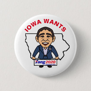 Iowa will Andrew Yang 2020 Button