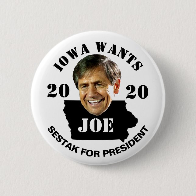 Iowa will Präsidenten Joe-Sestak im Jahre 2020 Button (Vorderseite)