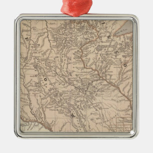 Iowa, Wisconsin Silbernes Ornament