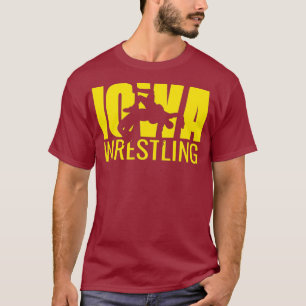 Iowa Wrestling Freestyle Wrestler gibt dem Staat e T-Shirt