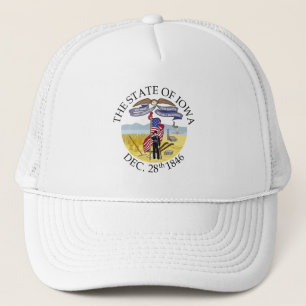 Iowa-Zeichen Truckerkappe