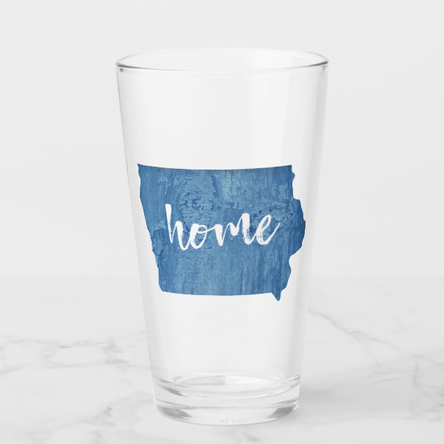 Iowa Zuhause Holzmaserung Glas (Vorderseite)