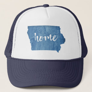 Iowa Zuhause Holzmaserung Truckerkappe