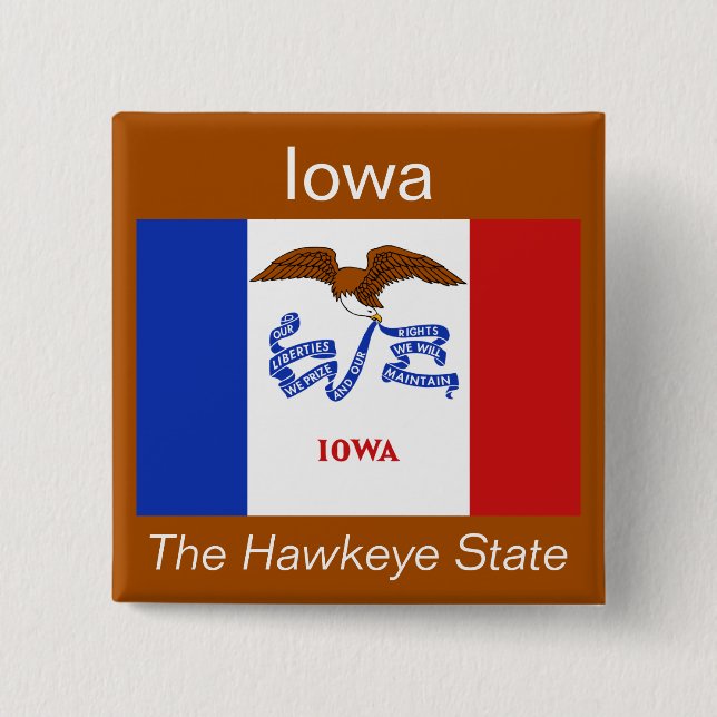 Iowan Flag Button (Vorderseite)