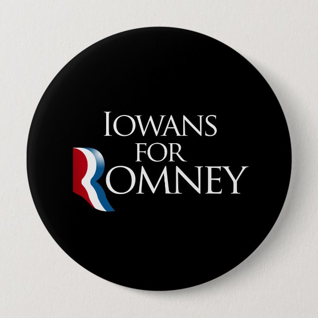 Iowans für Romney - .png Button (Vorderseite)