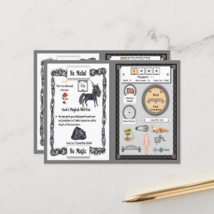 Iown - Eisenhorn Einhorn Spielkarte Postkarte