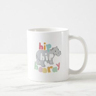 ip Angesagt Hooray Gray Hippo Zeichnend Süße Tier  Tasse