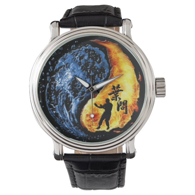 Ip Man Wing Chun in Ying Yang Armbanduhr (Vorderseite)