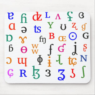 IPA Charaktere Mousepad