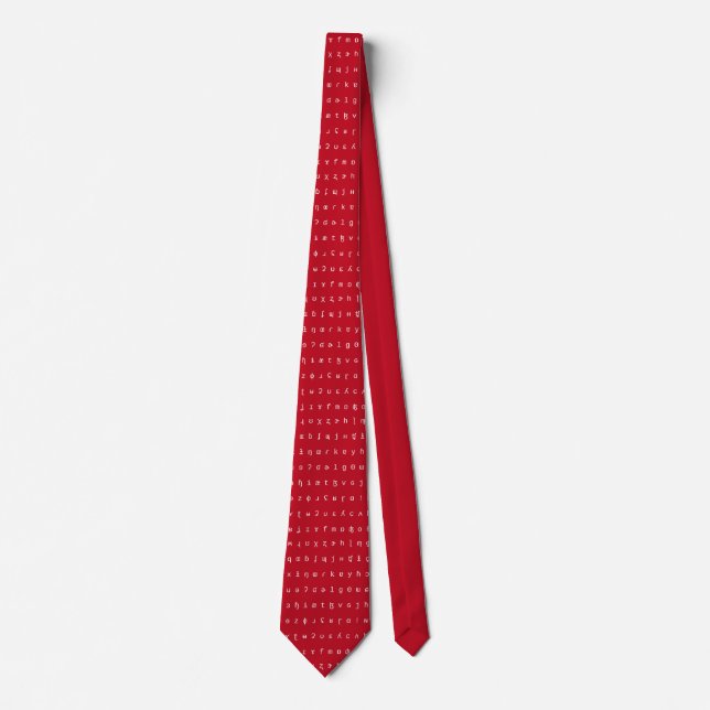 IPA tie - red and white Krawatte (Vorderseite)