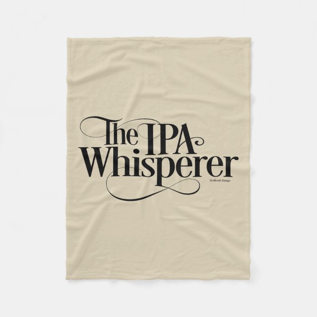IPA Whisperer Fleecedecke (Vorderseite)