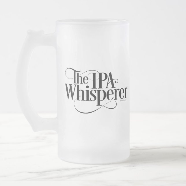 IPA Whisperer Mattglas Bierglas (Links)