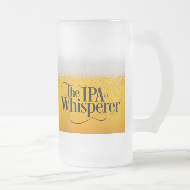 IPA Whisperer Mattglas Bierglas (Rechts)