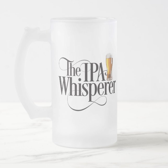 IPA Whisperer Mattiert Glass Beer Tasse (Links)