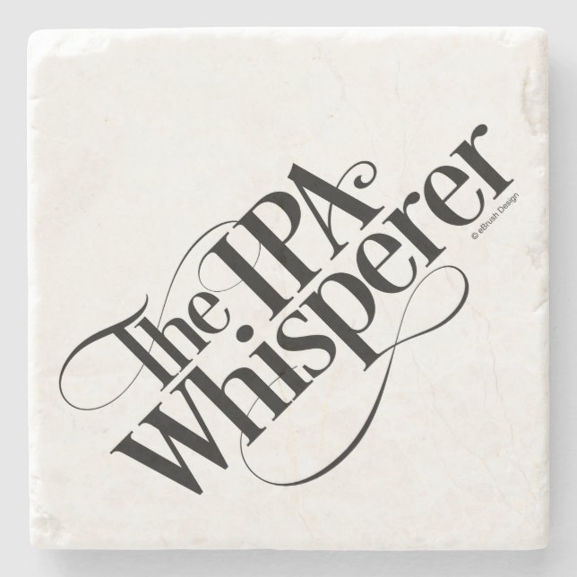 IPA Whisperer Steinuntersetzer (Vorderseite)