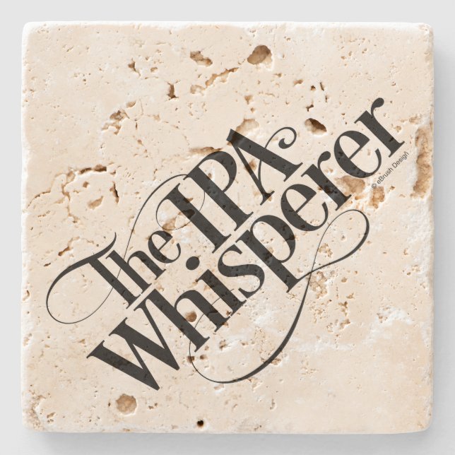 IPA Whisperer Steinuntersetzer (Vorderseite)