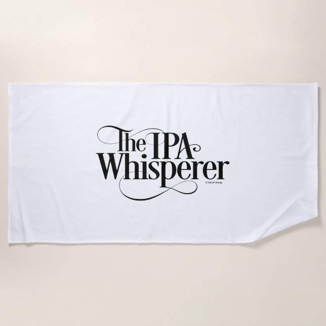 IPA Whisperer Strandtuch (Vorderseite)
