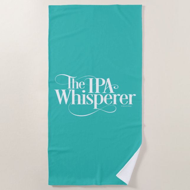 IPA Whisperer Strandtuch (Vorderseite)