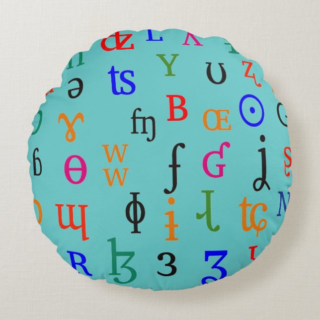 IPA-Zeichen Rundes Kissen (Vorderseite)