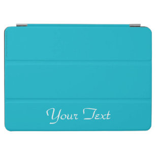 iPad Air Cover Aqua Blau und Weiß Personalisiert