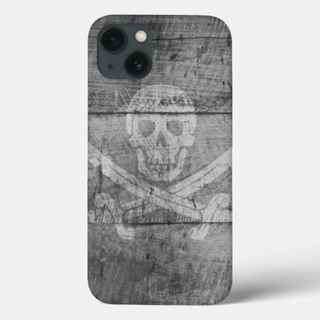 iPad Air, selten dort - Skull Black Case-Mate iPhone Hülle (Rückseite)