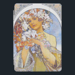 IPAD - Alphonse Mucha - Vintag 1897 - Blume iPad Pro Cover<br><div class="desc">Dieser Fall zeigt ein Vintages Kunstbild von Alphonse Mucha aus dem Jahr 1897. Erhältlich für andere iPad Modelle. → Passen Sie Ihren Schriftart an,  indem Sie in Ihrem Wunschbild oder in einem zusätzlichen Bild oder Logo einen benutzerdefinierten Text hinzufügen. Macht ein nettes Geschenk.</div>