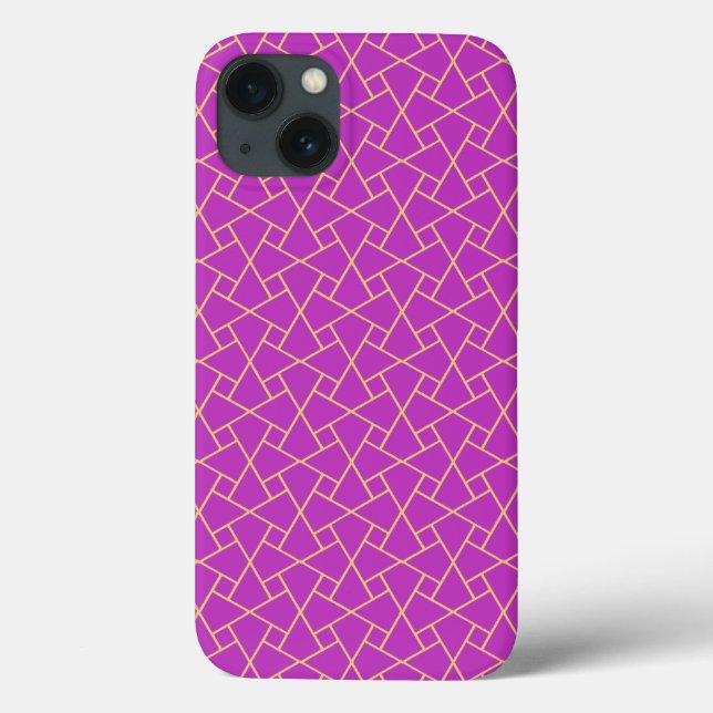 iPad Case-Mate-Fall für lila-islamisches Design un Case-Mate iPhone Hülle (Rückseite)