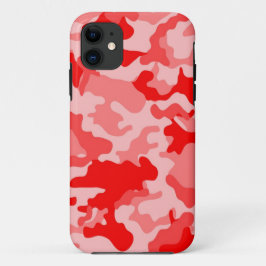 iPad-Fall für monochrome rote Camouflage Case-Mate iPhone Hülle