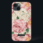 iPad-Fall für Vintage Peonies und Hydrangeas Case-Mate iPhone Hülle<br><div class="desc">Eleganter iPad-Luftkasten mit Vintagen Illustrationen von Rosen in Rosa rot und Peonies mit Hydrangeas aus Elfenbein. Dieses Design ist in verschiedenen Produkten erhältlich.</div>