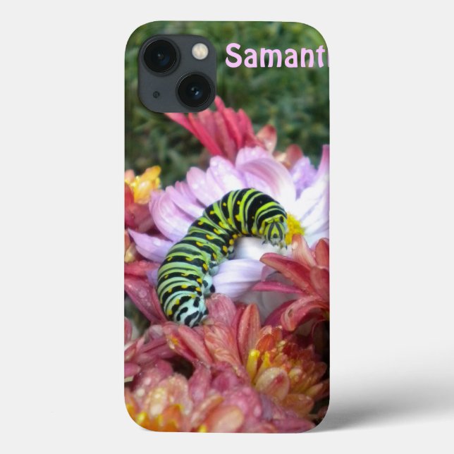 iPad-Fall mit niedlicher Raupe *Personalisieren* Case-Mate iPhone Hülle (Rückseite)