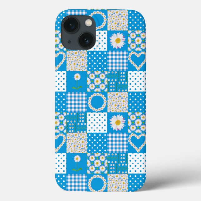 iPad Mini Retina Case Daisy Chains, Imitate Patchw (Rückseite)