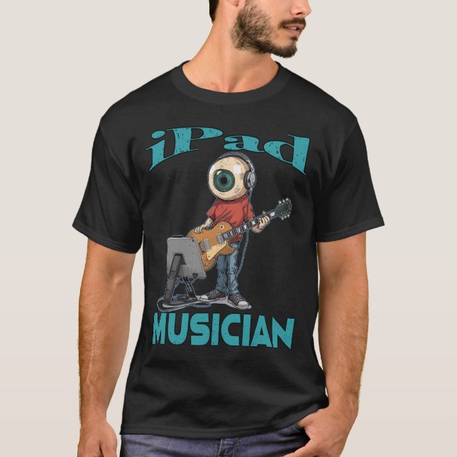 Ipad Musiker Augapfel T-Shirt (Vorderseite)