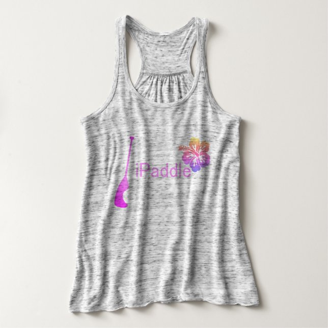 iPaddle Hibiskus Tank Top (Design Vorderseite)