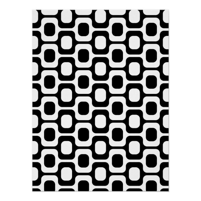 Ipanema Beach - Black and white Poster (Vorderseite)