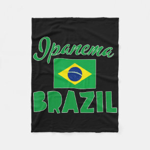 Ipanema Beach Rio Brasilien Fahne Fleecedecke