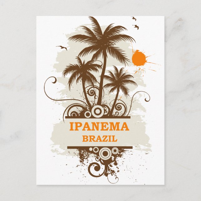 Ipanema Brasilien Postkarte (Vorderseite)