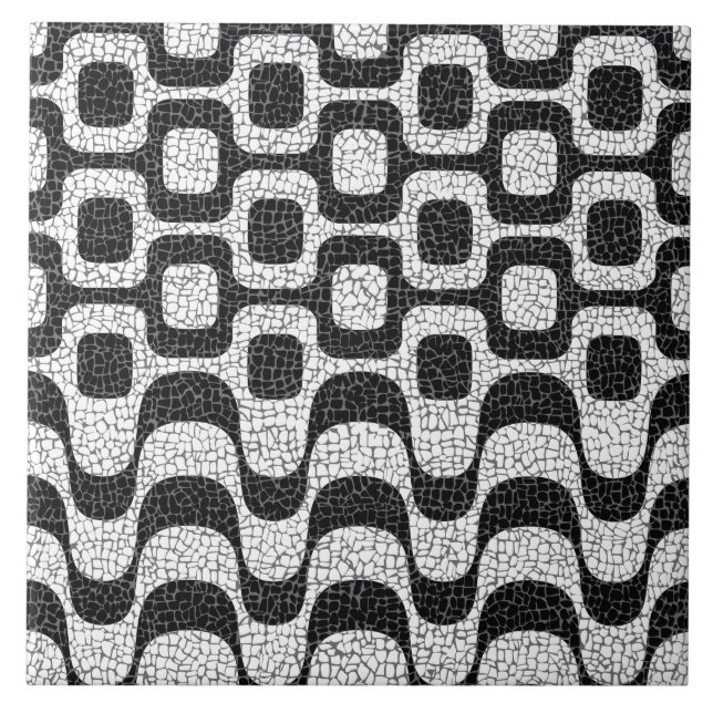 Ipanema / Copacabana Boardwalk Fliese (Vorderseite)