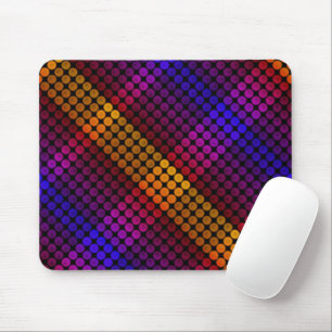 Ipanema färbt Kreise auf schwarz, bildet Quadrate Mousepad