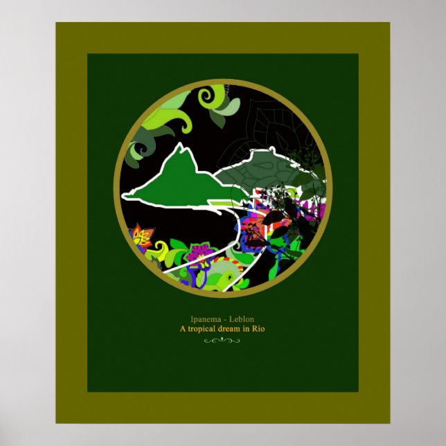 Ipanema für Mauern Poster (Vorne)