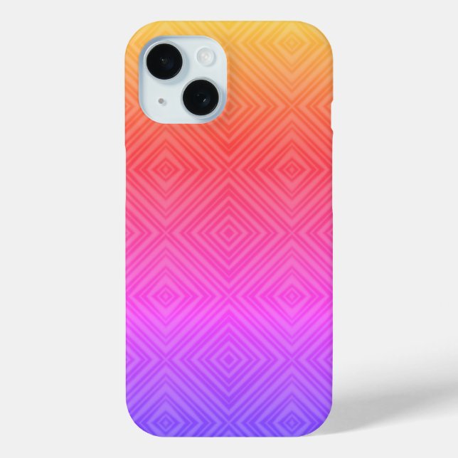 Ipanema Rainbow Hypnotic Diamond Modern Pop Art Case-Mate iPhone Hülle (Rückseite)
