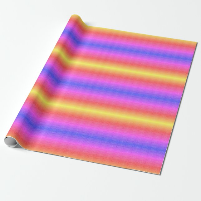 Ipanema Rainbow Hypnotic Diamond Modern Pop Art Geschenkpapier (Ungerollt)