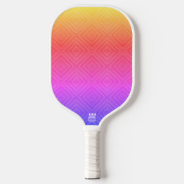 Ipanema Rainbow Hypnotic Diamond Modern Pop Art Pickleball Schläger