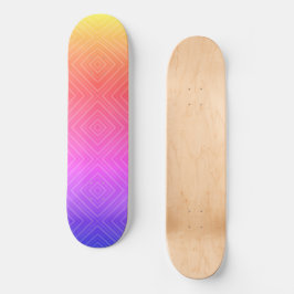 Ipanema Rainbow Hypnotic Diamond Modern Pop Art Skateboard
