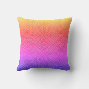 Ipanema-Regenbogen-Hypnotischer-Diamant-Moderne-Po Kissen