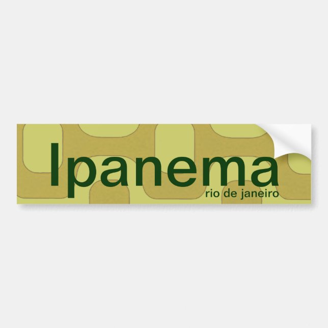Ipanema rio de janeiro autoaufkleber (Vorne)