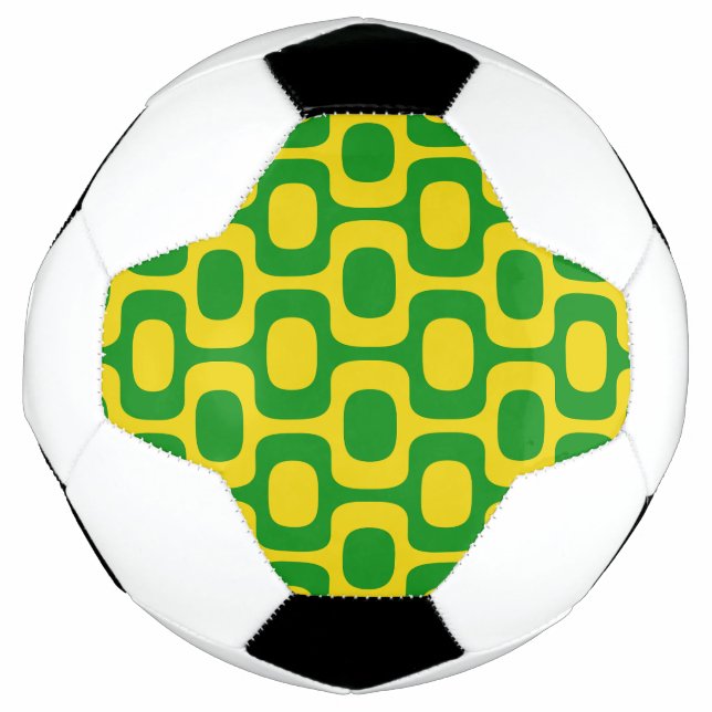 Ipanema Sidewalk Pattern, Beach Pattern, Brazil Fußball (Vorderseite)