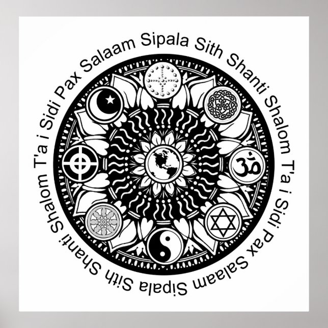 iPeace Mandala Poster (Vorne)