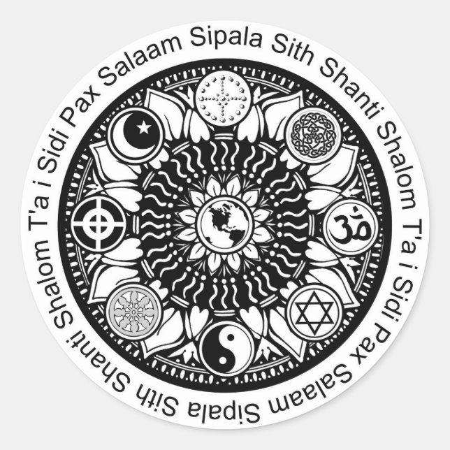 iPeace Mandala Stickers (Vorderseite)